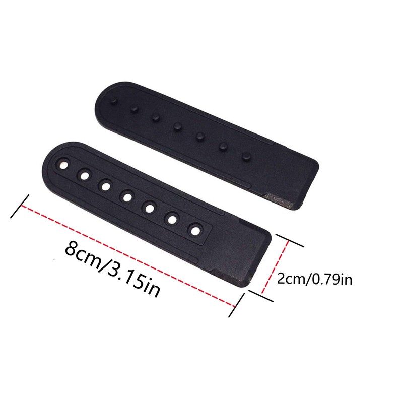 Dorytop 2 Pairs Snapback Strap Repair Fasteners Buckle with 7