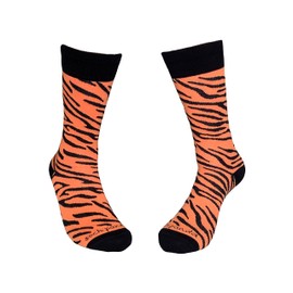 Tiger Stripe Pattern Socks (Adult Medium - Women's Shoe Sizes 5-10)