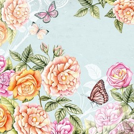 Ambiente Napkins Serviettes Lunch/Party 33 x 33 cm Botanical Garden Green – Ideal as a Gift and a decorative table