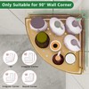 YEMNMFH Corner Shower Shelves - 2 Tier No Drilling Shower