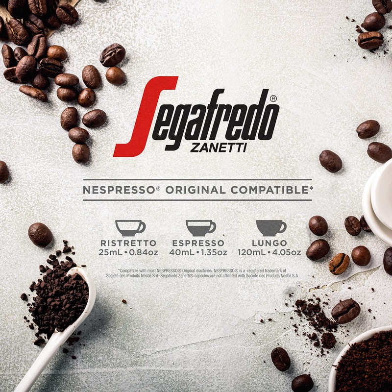 Segafredo Zanetti Espresso Capsules – Aluminum Pods for Nespresso Original