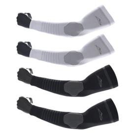 JOWILIN UV Protection Arm Sleeves, 2 Pairs UPF 50+ Cooling Sports Sleeves, Arm Compression Sleeves, Sweat-Resistant & Breathable Arm Support for Cycling, Basketball, Football, Volleyball for Unisex