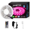 DAYBETTER Led Strip Lights 16.4ft W/ Remote Controller and Power