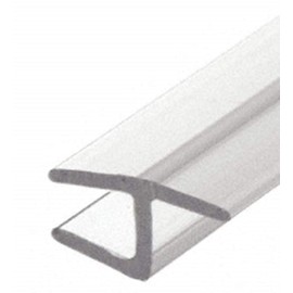 CRL Polycarbonate"h" Jamb with Hard Leg for 180 Degree and 3/8" Glass - 95 in long