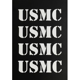C60441 (White) small RC USMC (set of 4) 3.2x.9