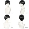 BESTBEL Black Bowl Cut Wigs for Men Short Black Mushroom