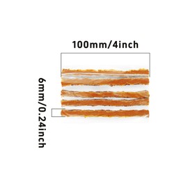 Runseaway 50Pcs 4" x 1/4" Tire Repair Plugs, Heavy Duty Rubber Tire Patch Strips for Tubeless Tires, Tire Repair Gum for Cars, ATVs, UTVs, Motorcycles, Wheelbarrows