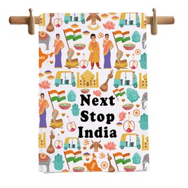 MNIGIU India Symbols Souvenir Kitchen Towel India Lover Gift India Landmarks Towel
