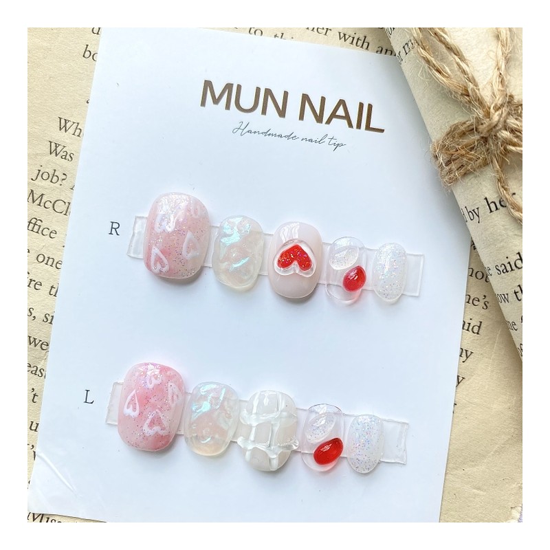 Heartcock❤️ Nail Tip - Long Oval / 하트콕❤️ 네일팁 -