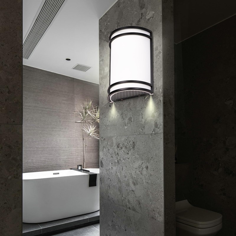 Flynix Indoor Wall Sconce, Half Cylinder Wall Light Fixture, 3000K