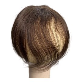 Anemone Jewelry 100% Cabello Humano Toppers Clip En Postizos Con Flequillo D