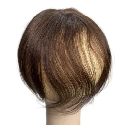 Anemone Jewelry 100% Cabello Humano Toppers Clip En Postizos Con Flequillo D