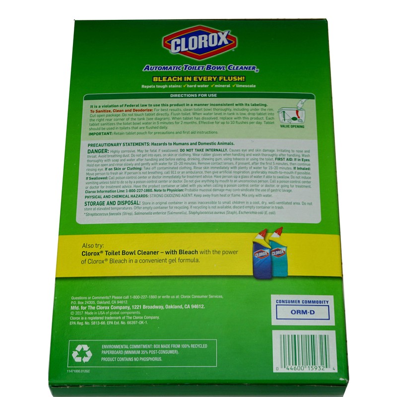 Clorox Automatic Toilet Bowl Cleaner, 6 Count