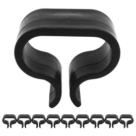 WANGCL 10 Pieces Non-Slip Patio Furniture Clips, Black Alignment Clips for Outdoor Patio Fixings Sectional Connectors for Rattan Furniture (Large)