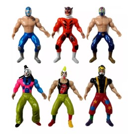 Didier Market Pack 5 Muñecos Luchadores Coleccionables Lucha Libre