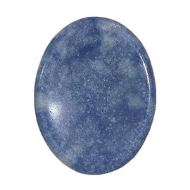 Manekieko 2 Pcs Blue Aventurine Crystal Thumb Worry Stone,Stress Relax Healing Reiki Crystal Pocket Palm Stones