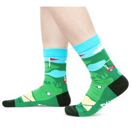 Zmart Cool Gifts For Golfers Men, Novelty Golf Socks For Men, Funny Golf Gifts For Women Men Unique, Golfing Socks Golf Presents Stocking Stuffers