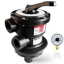 SP0714T Top-Mount Multiport Valve Compatible with Hayward Above-Ground Pro/VL Series Sand Filter, 1-1/2 Inch 7-Position Control Valve, Replacement for Hayward Pro or VL 210 Series Sand Filter