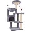TWDEPART 42.5'' Cat Tree for Indor Cats, Multifunctional Cat Tower