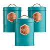 Cooks Professional 3 Piece Storage Canister Set | Labelled Containers