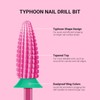 MelodySusie Typhoon Nail Drill Bits, 3/32'' Carbide Tungsten Multi-function Bits,