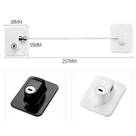 4 x Child Safety Cable for Windows and Doors with Screws for Home, Public and Security