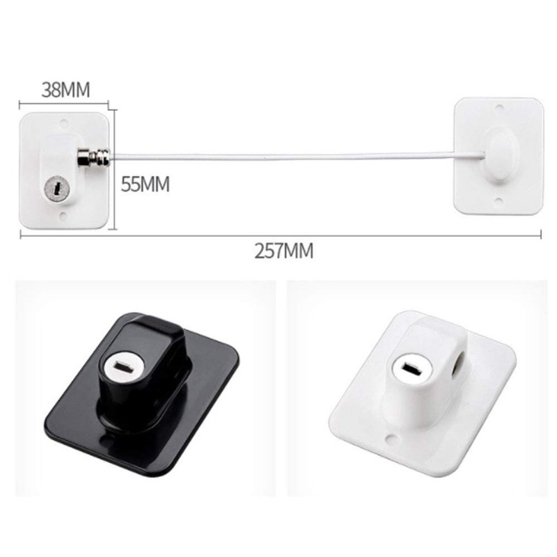 4 x Child Safety Cable for Windows and Doors with