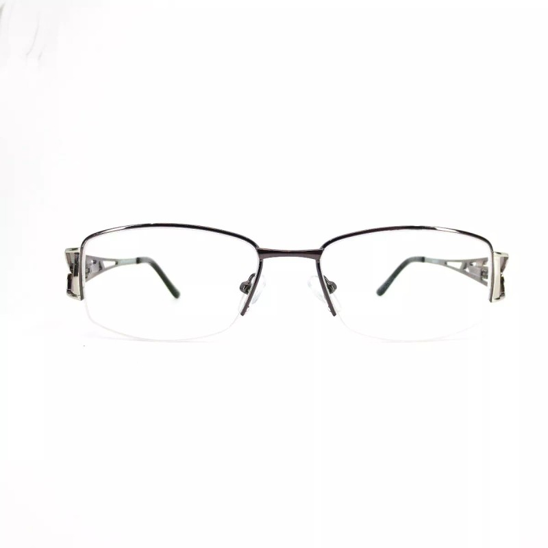 Splendor SP 7003 GM Eyeglasses Frames Grey Blue metal half