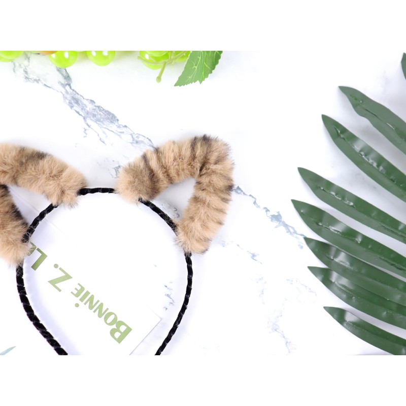 Bonnie Z. Leonardo Cat Ears Cat Ears Headband Furry Leopard