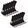 GM Apparel 12 Pack Men's Work Socks Breathable Stretch Fit