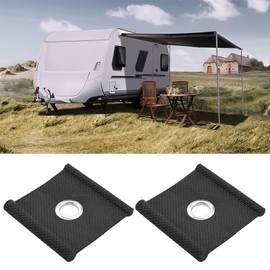 VGOL 8pcs Awning Rail Piping for 5-6 mm and 7-8 mm Piping Rails Awning Installation Tools Eyelets Awning Hooks for Tent Awning Campsite Caravan RV Black