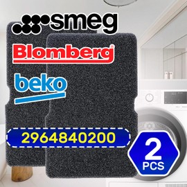 2 Pieces Sponge Filter for Tumble Dryer 243x153x12 mm with the Original Code 2964840200 for Beko for Blomberg – MONTERAL