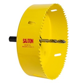 Saxton HSS Hole Saw Cutter M42 Bi-Metal 8% Cobalt Heavy Duty + Arbor (14mm – 230mm) (127mm + Arbor)