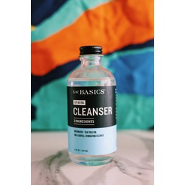 S.W. Basics Cleanser, Natural Rosewater and Tea Tree Oil Face Wash, Sensitive Skin and Cruelty Free, 4.0 fl oz