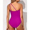 Holipick One Shoulder One Piece Swimsuit for Women Tummy Control