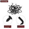 sourcing map Right Angle Hooks, 50Pcs 1/2" L Shaped Screw