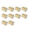 sourcing map Door Cabinet Closet Drawer 5mm Dia Brass Ball
