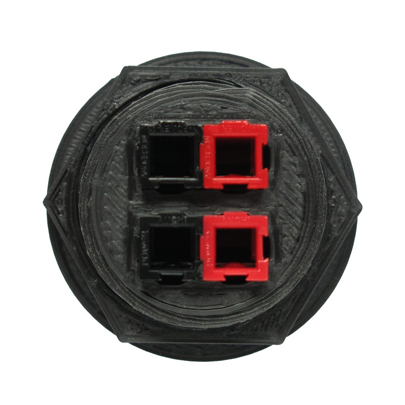 2-Way Threaded Panel Mount Housing for Anderson Powerpole Connector PP15