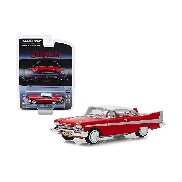 DIECAST 1:64 Hollywood Series 23 - Christine - 1958 Plymouth Fury (RED/White ROOF) 44830-C by Greenlight