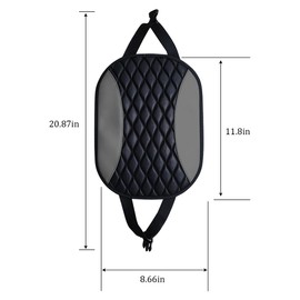 KHGUZ Car Headrest Cover, Soft Leather Dirt-Proof Vehicle Seat Head Rest Protector, Breathable Automotive Interior Protection Dust Covering Accessories, Universal for Most Cars (Gray)