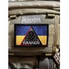 Ukraine Kraken Regiment Morale Patch. 2x3 Hook and Loop Patch.