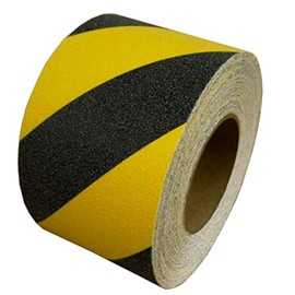 ALLTAPESDEPOT Sure-Step Non-Skid Safety Tape – High Traction, Waterproof Adhesive, Anti-Slip Tape for Stairs, Ramps, and Walkways – OSHA Compliant B/Y 4" x 60' Pack of 1 ROLL Black/Yellow …