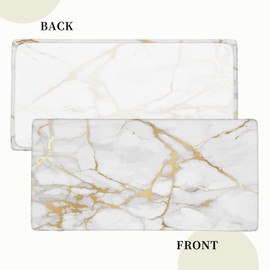 Fiokroo Marble Texture Tablecloth with Elastic Edge for 5ft Rectangle Table, Table Cloth Washable Table Cover for Kitchen Dining Party Outdoor Picnic Decoration, 60" L X 30" W