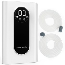 High-output 1000mg/h Ozone Bubbler for Purifying Water and Air,Multipurpose Ozone Machine with Negative Ion and Timer,Portable Water Ozonator for Food F&V Home Hunting Cold Plunge Bathroom