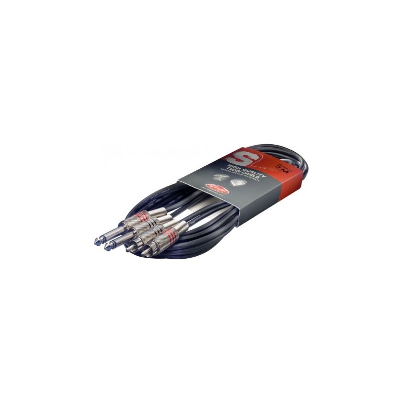 Stagg - Cable Doble de 10 pies - Enchufe de