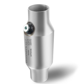 WaSaett 2.25" Universal Catalytic Converter with O2 Sensor Interface, designed for vehicles made before October 2005 (EPA compliant)