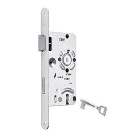 SOTECH BKS Door Lock Deadlock Class 1 Backset 55 mm Faceplate 20 mm DIN Left Distance 72 mm Deadlock Mortise Lock for Room Doors
