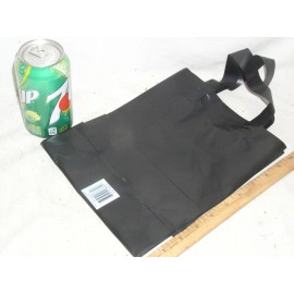 CUB 25 BLACK PLASTIC 8" x 5" x 10" GIFT CUB SHOPPING BAGS FROSTY FROSTED MEDIUM USA