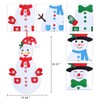Max Fun Diy Felt Christmas Snowman Games Set with 58Pcs