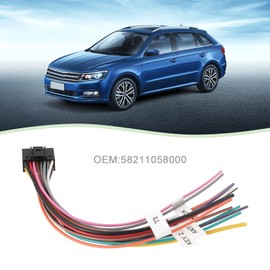 The Lord of the Tools 2 Piece Android ISO Radio Harness Adapter Replacement for Most Android Hosts with a Standard 16 Pin Socket